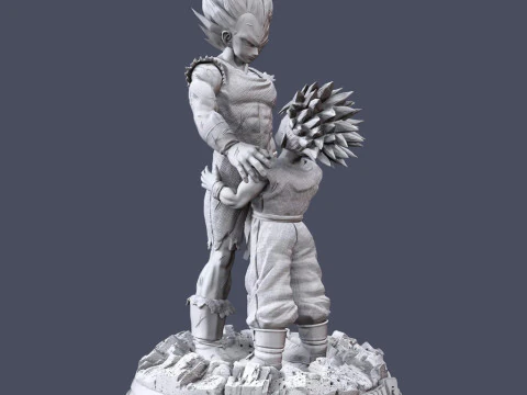 Vegeta e Trunks Modelo de Impressão 3D