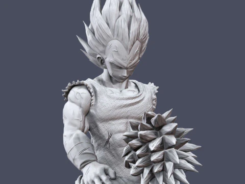 Vegeta and Trunks 3D Print Model