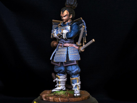 Samouraï Végéta Modèles 3D en vedette