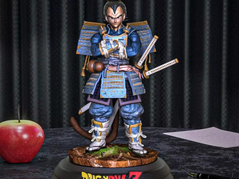 Samouraï Végéta Modèles 3D en vedette