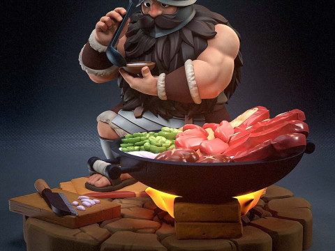 Сенші - смачно в підземеллі 3D Принт Модель