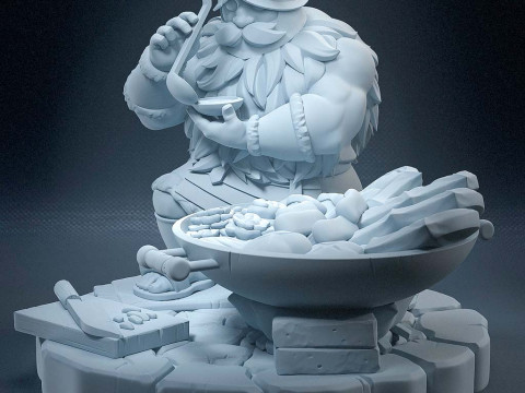 Сенші - смачно в підземеллі 3D Принт Модель