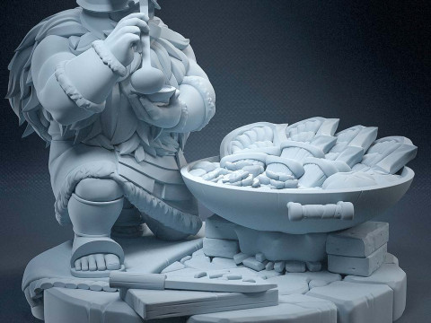 Сенші - смачно в підземеллі 3D Принт Модель