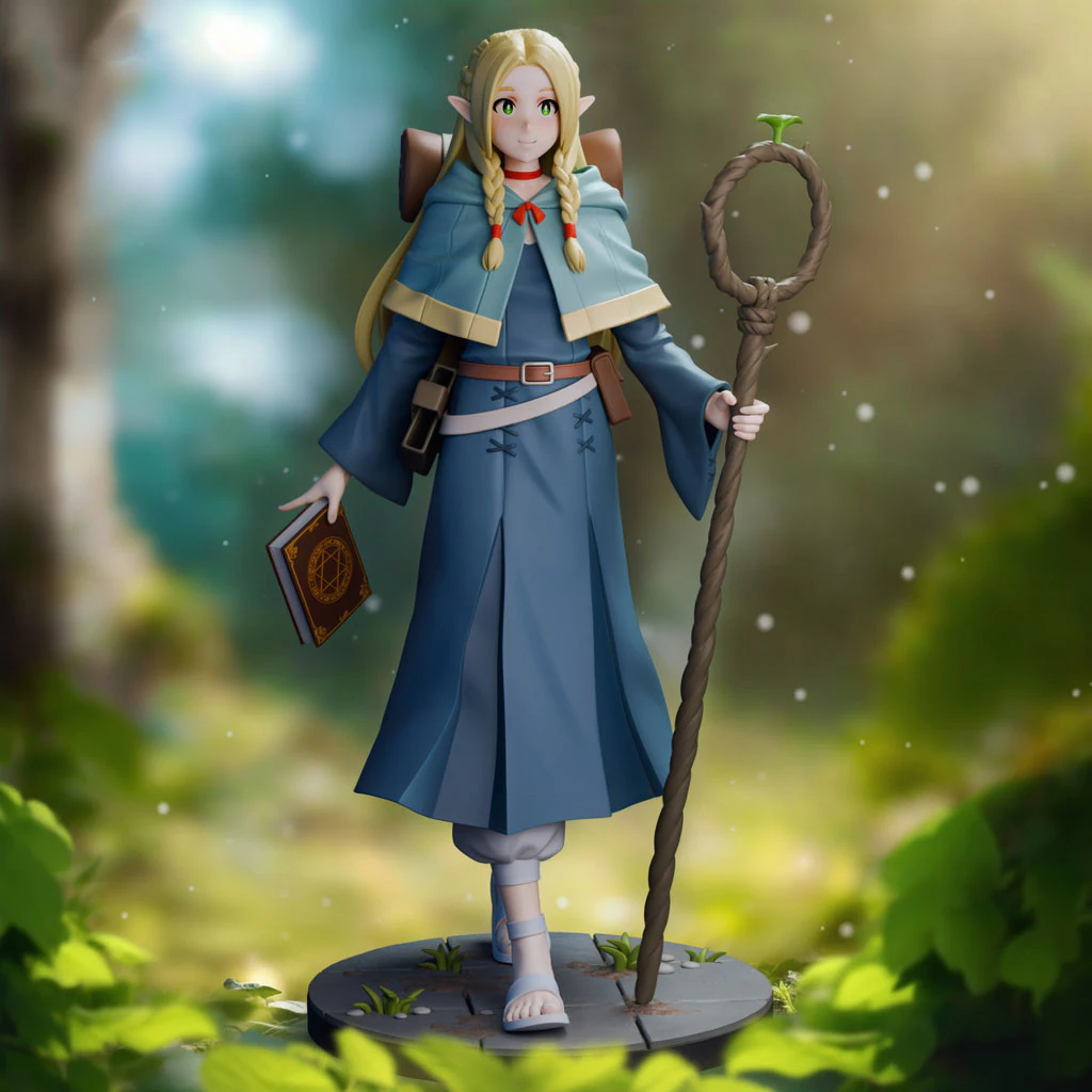 Marcille Dungeon Meshi 3D Print Model .c4d .max .obj .3ds .fbx .stl .blend