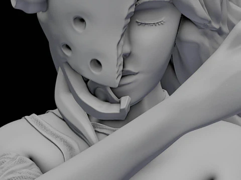 Lucy - Elfen Lied 3D Print Model