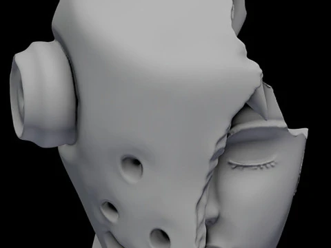 Lucy - Elfen Lied 3D Print Model