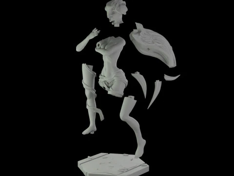 Lucy - Elfen Lied 3D Print Model