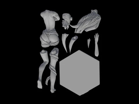 Lucy - Elfen Lied 3D Print Model