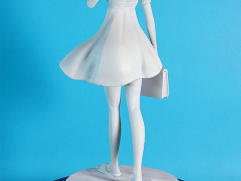 明日香和丽夏装 3D 打印模型