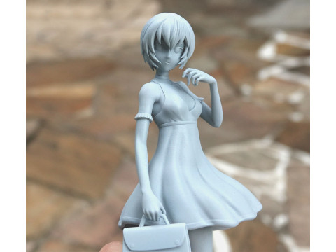 明日香和丽夏装 3D 打印模型