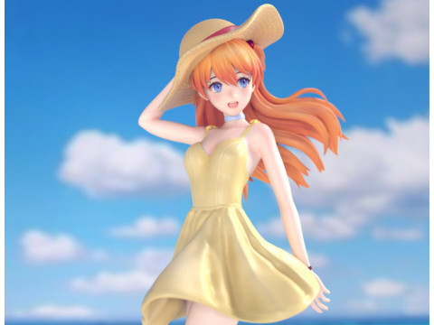 明日香和丽夏装 3D 打印模型