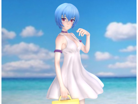 明日香和丽夏装 3D 打印模型