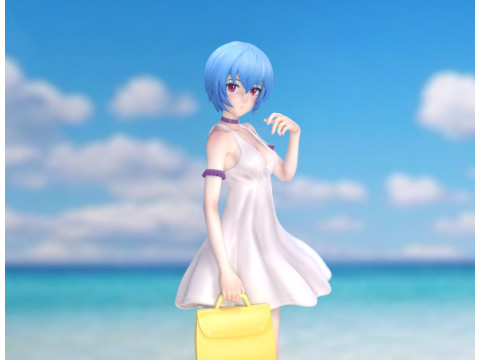 明日香和丽夏装 3D 打印模型