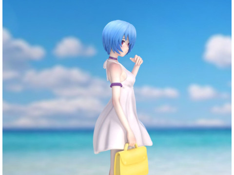 明日香和丽夏装 3D 打印模型