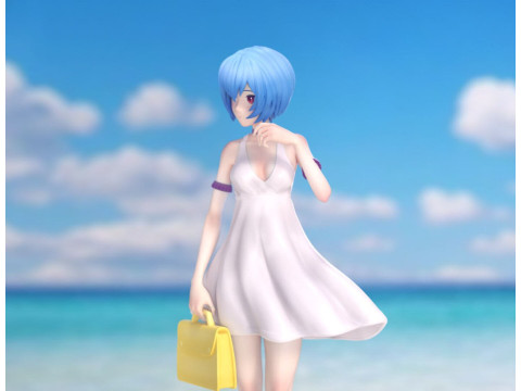 明日香和丽夏装 3D 打印模型