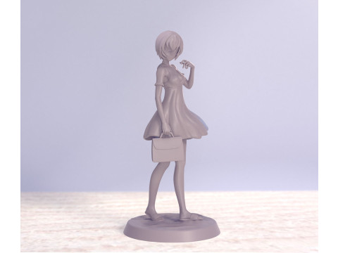 明日香和丽夏装 3D 打印模型