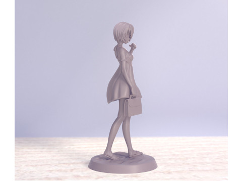 明日香和丽夏装 3D 打印模型