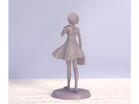 明日香和丽夏装 3D 打印模型