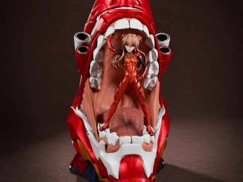 Asuka and Eva 3D Print Model