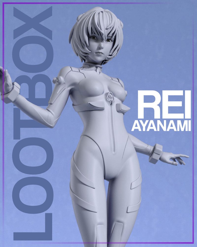 Rei Ayanami - Evangelion Modelo de Impressão 3D .c4d .max .obj .3ds .fbx .stl .blend 