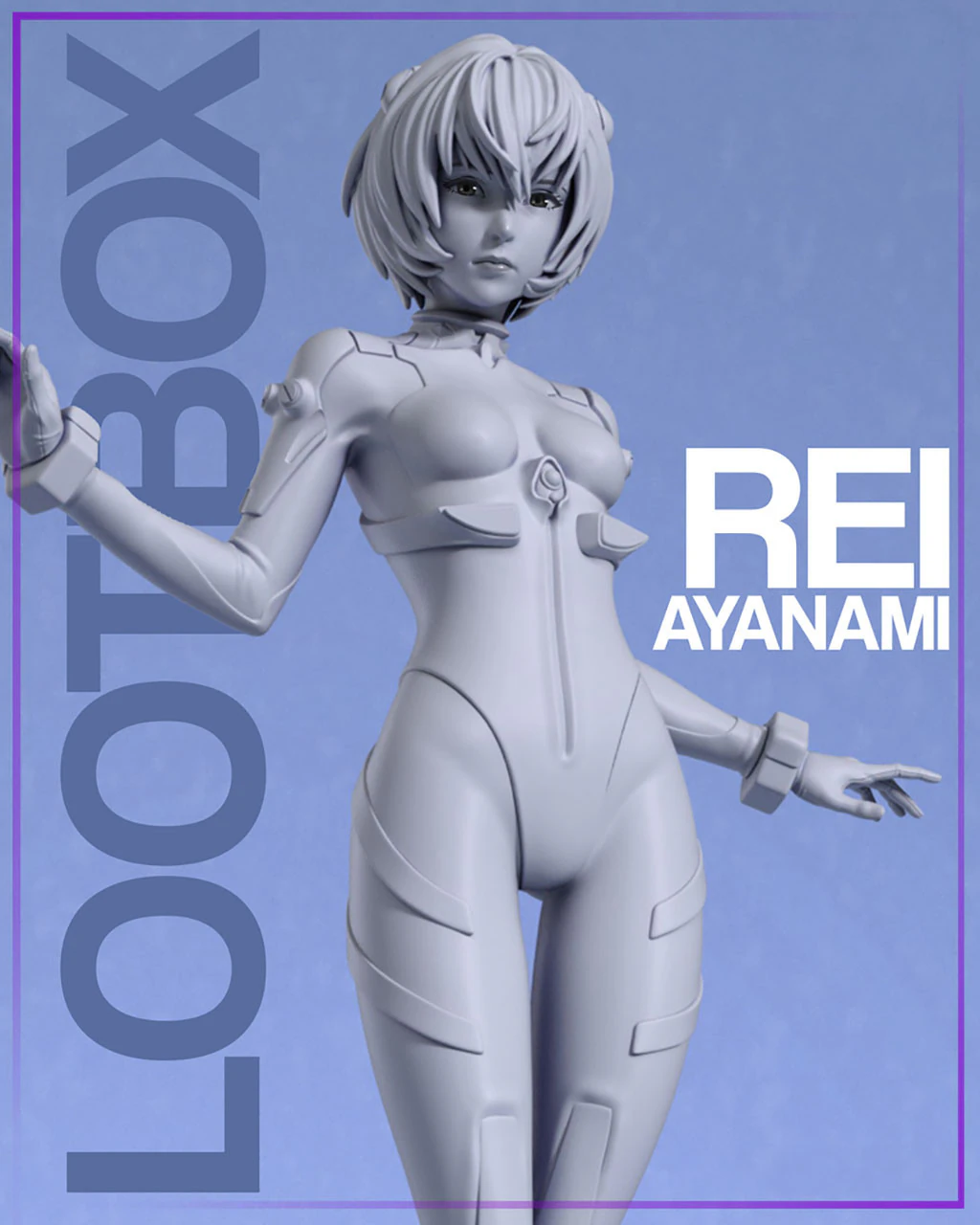 Rei Ayanami - Evangelion 3D Print Model .c4d .max .obj .3ds .fbx .stl .blend 