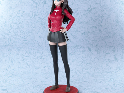 Rin Tohsaka Bikini 3D Print Model