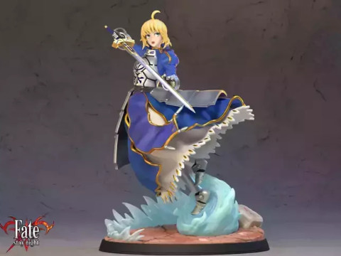 Сэйбер Артурия Пендрагон 3D Принт Модель