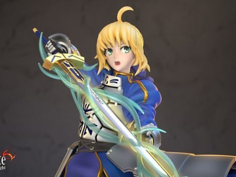 Сэйбер Артурия Пендрагон 3D Принт Модель