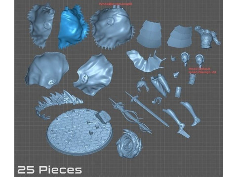 Сэйбер Артурия Пендрагон 3D Принт Модель