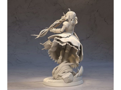 Сэйбер Артурия Пендрагон 3D Принт Модель