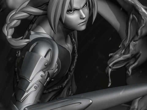 Edward Elric - Fullmetal Alquimista Modelo de Impressão 3D