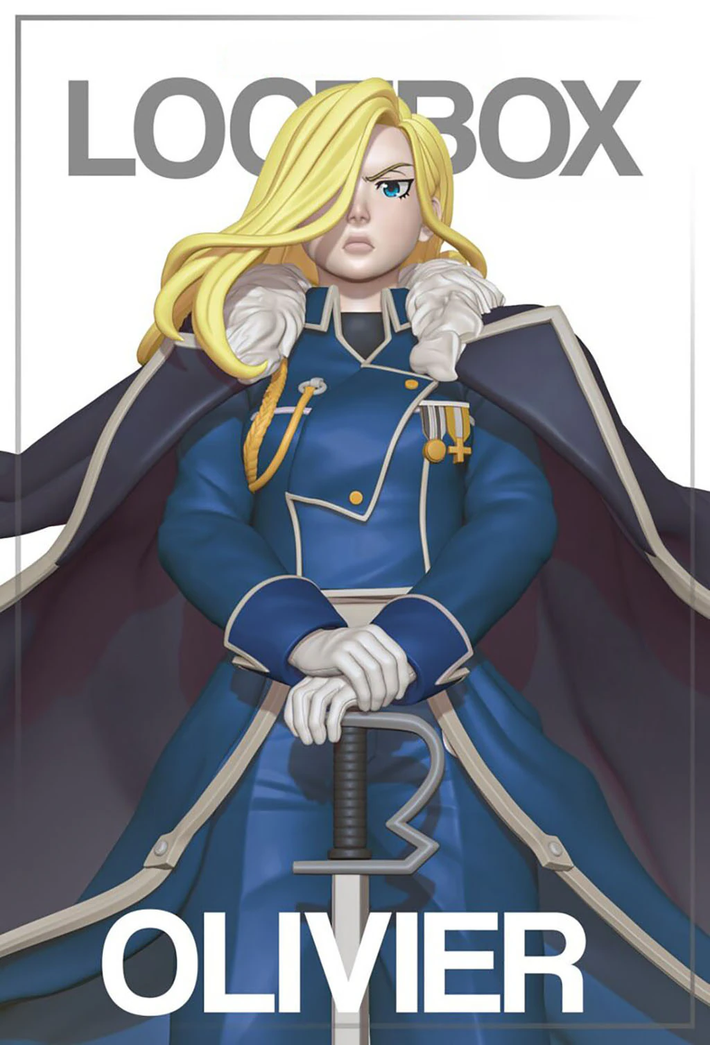 Olivier Armstrong - Fullmetal Alchemist 3D Print Model .c4d .max .obj .3ds .fbx .stl .blend 