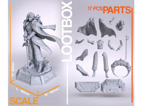 Olivier Armstrong - Fullmetal Alchemist 3D Print Model