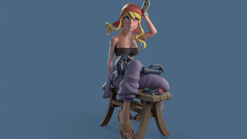 Winry Rockbell Multi Versions 3D Print Model .c4d .max .obj .3ds .fbx .stl .blend 