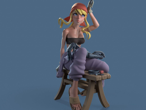 温莉&middot;洛克贝尔多版本 3D 打印模型