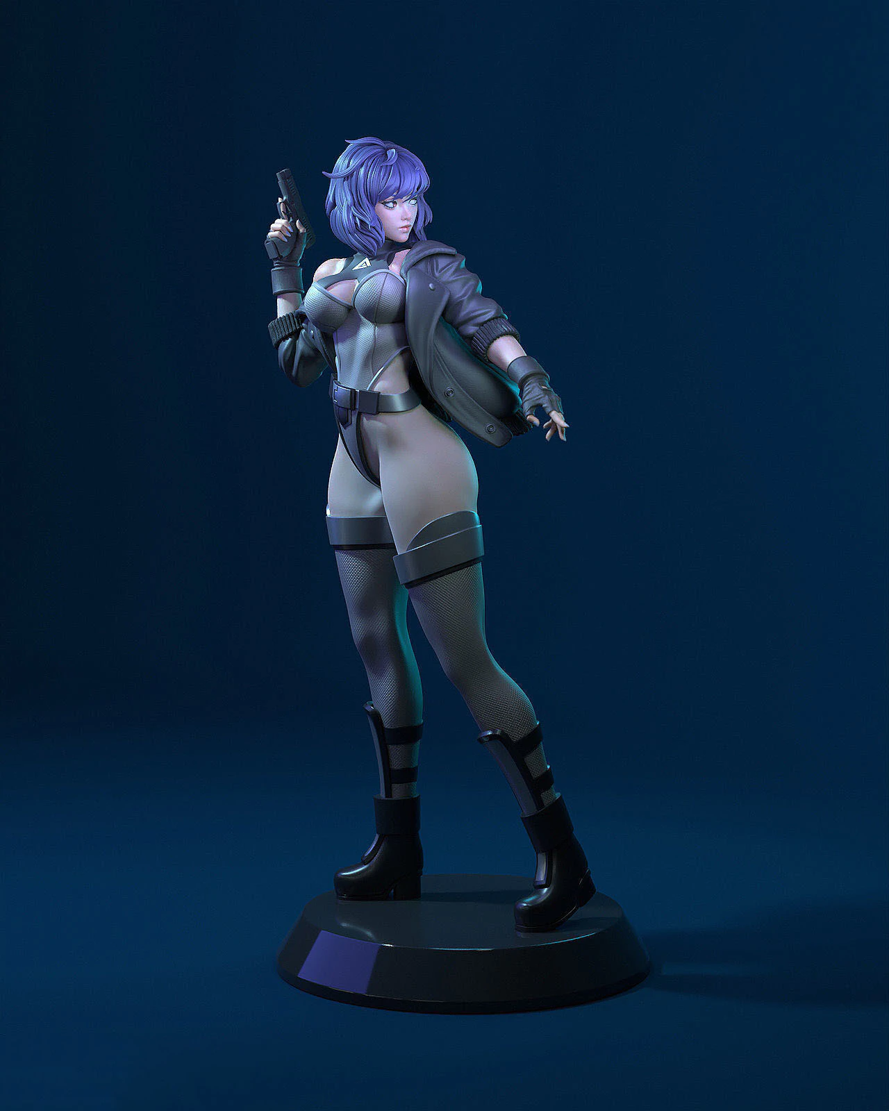 Motoko Kusanagi Versions 3D Print Model .c4d .max .obj .3ds .fbx .stl .blend