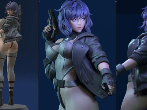 Motoko Kusanagi Versions 3D Print Model