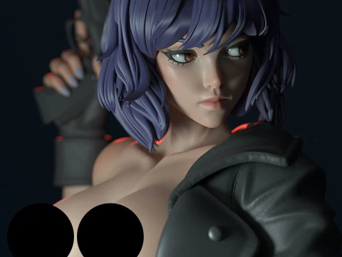 Motoko Kusanagi Versions 3D Print Model