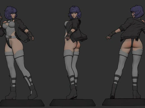 Motoko Kusanagi Versions 3D Print Model