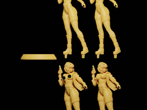 Motoko Kusanagi Versions 3D Print Model