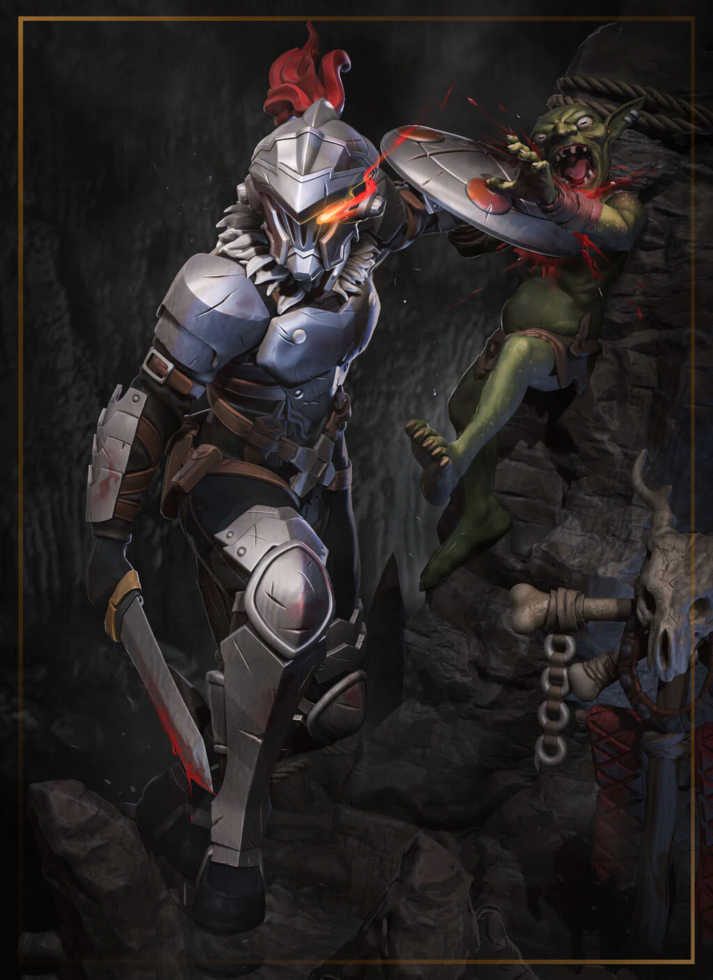 Orcbolg - Goblin Slayer 3D Print Model .c4d .max .obj .3ds .fbx .stl .blend 