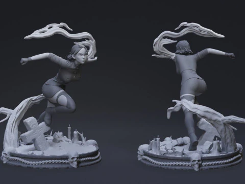 Seras Victoria &ndash; Hellsing 3D Druckmodell