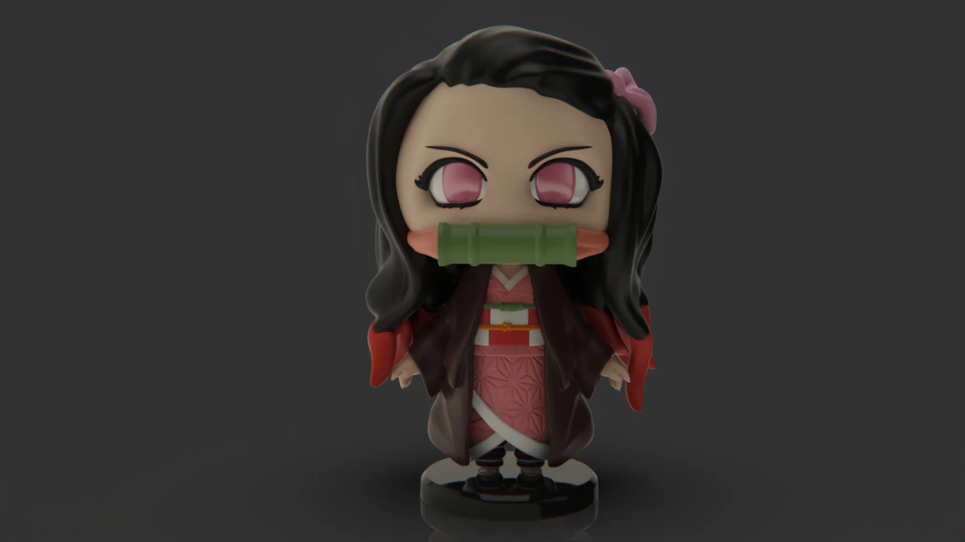 Demon Slayer Nezuko 3D Print Model .c4d .max .obj .3ds .fbx .stl .blend 