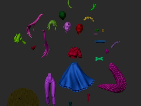 Tohru - Kobayashi-san Chi no Maid Dragon 3D Print Model