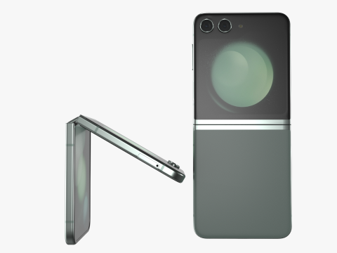 Samsung Galaxy Z Flip 5 Mint 3Dモデル