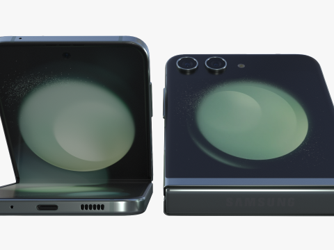 Samsung Galaxy Z Flip 5 Mint 3Dモデル