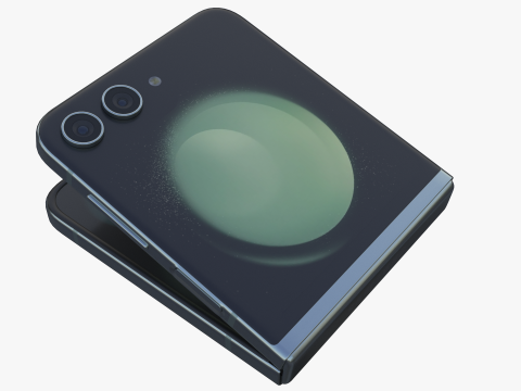 Samsung Galaxy Z Flip 5 Mint 3Dモデル