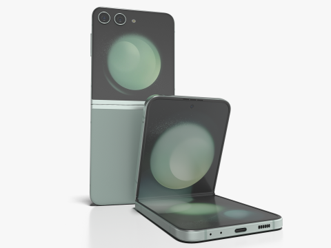 Samsung Galaxy Z Flip 5 Mint 3Dモデル