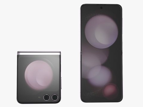 Samsung Galaxy Z Flip 5 Lavender Modelo 3D