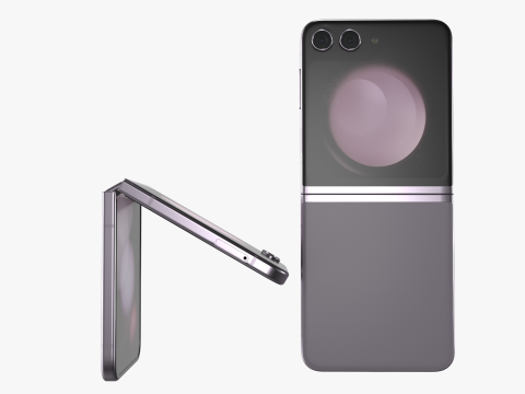 Samsung Galaxy Z Flip 5 Lavender Modelo 3D